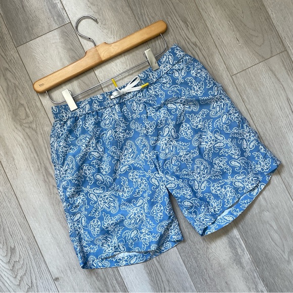 Hartford Swim Trunks printed mid length boys Blue (size 16y) beach